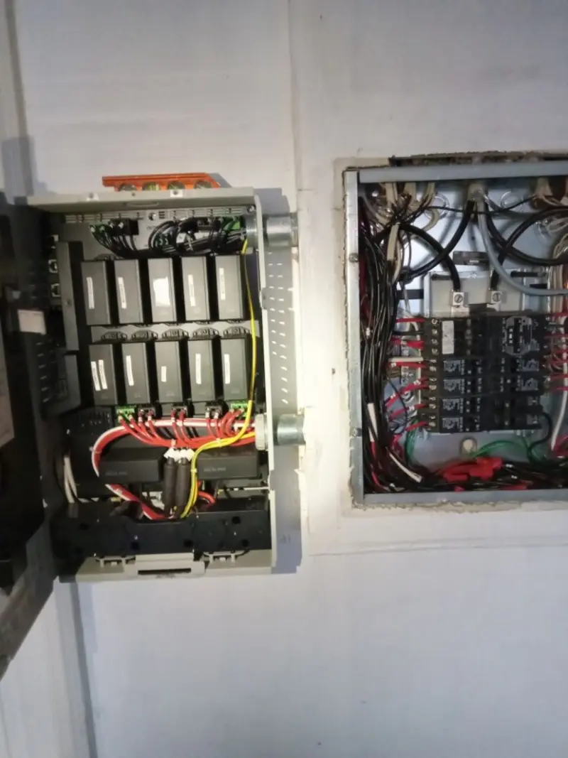Electrical panel upgrade completed for Security Camera Wiring in Allegany